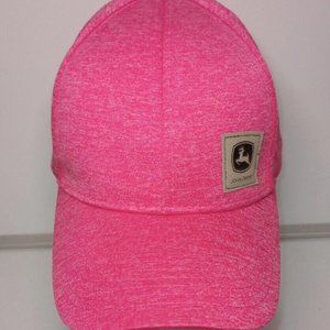 John Deere Logo Pink Women's Baseball Style Snapback Adjustable Hat Cap
